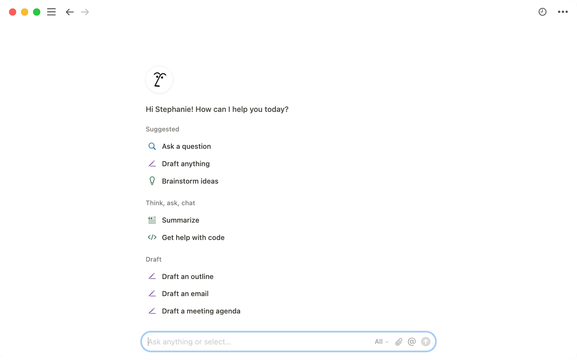 Notion-KI-Writer Ansicht