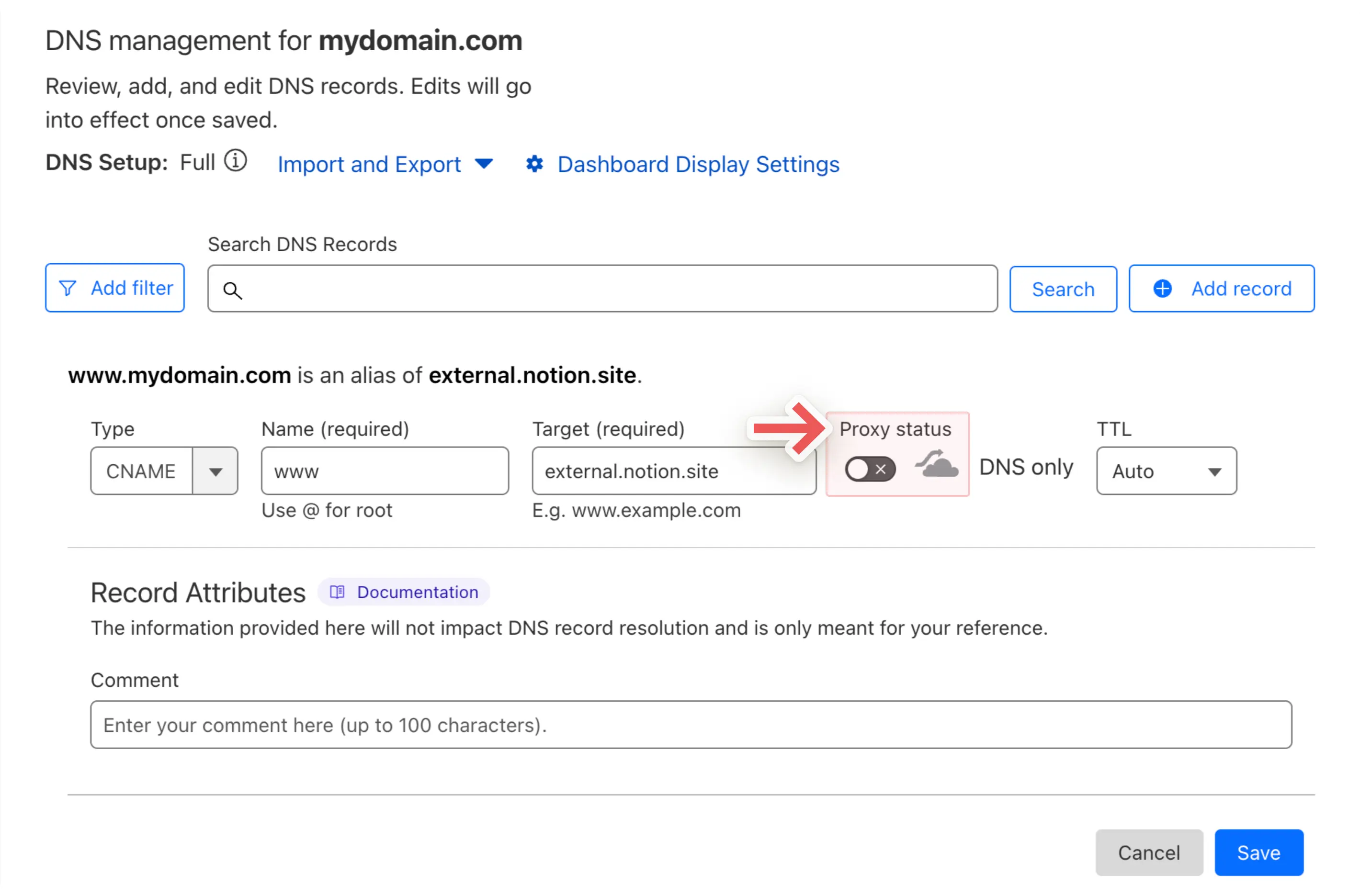 Cloudflare Schritt 4