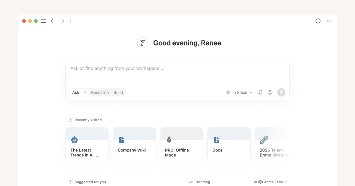 Finde Antworten und erstelle Berichte mit Enterprise Search