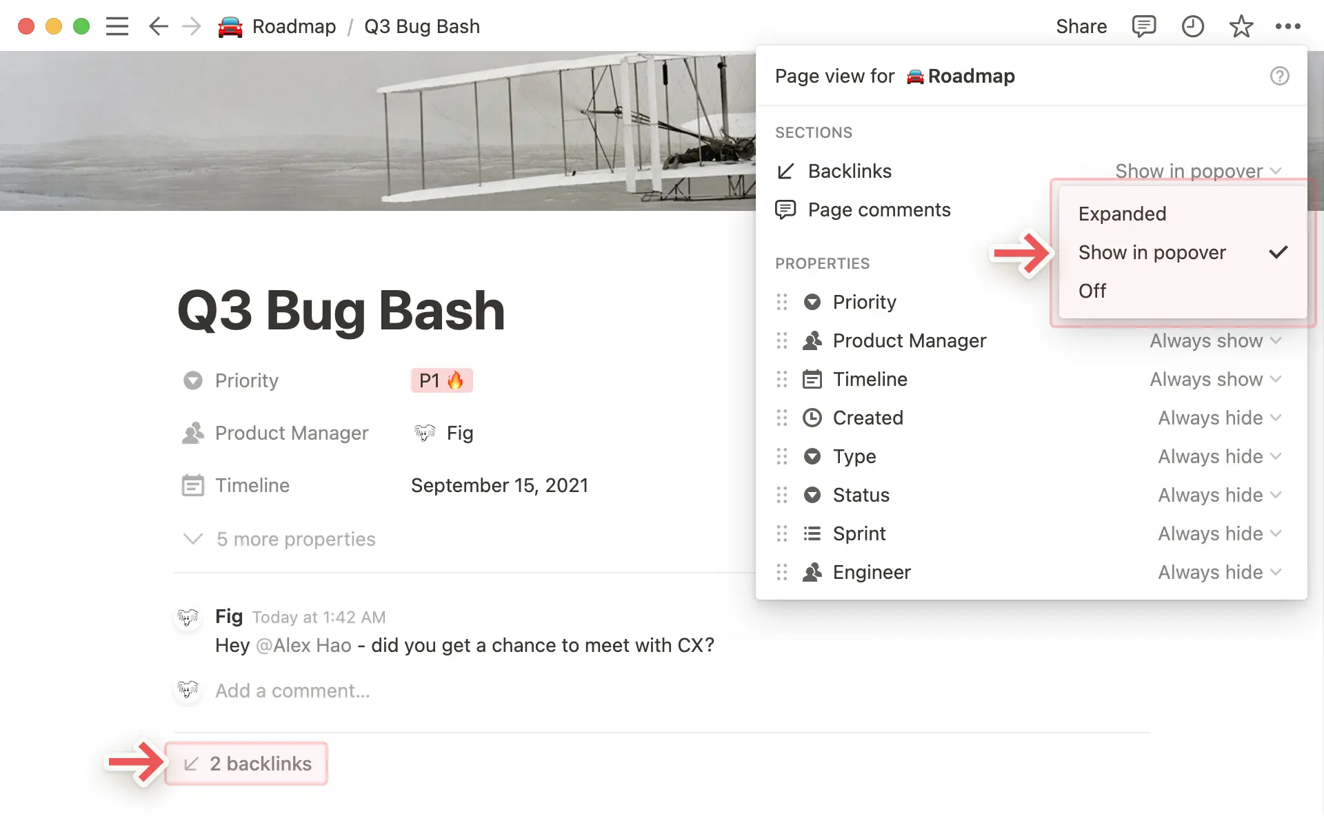 Rückverweise anpassen