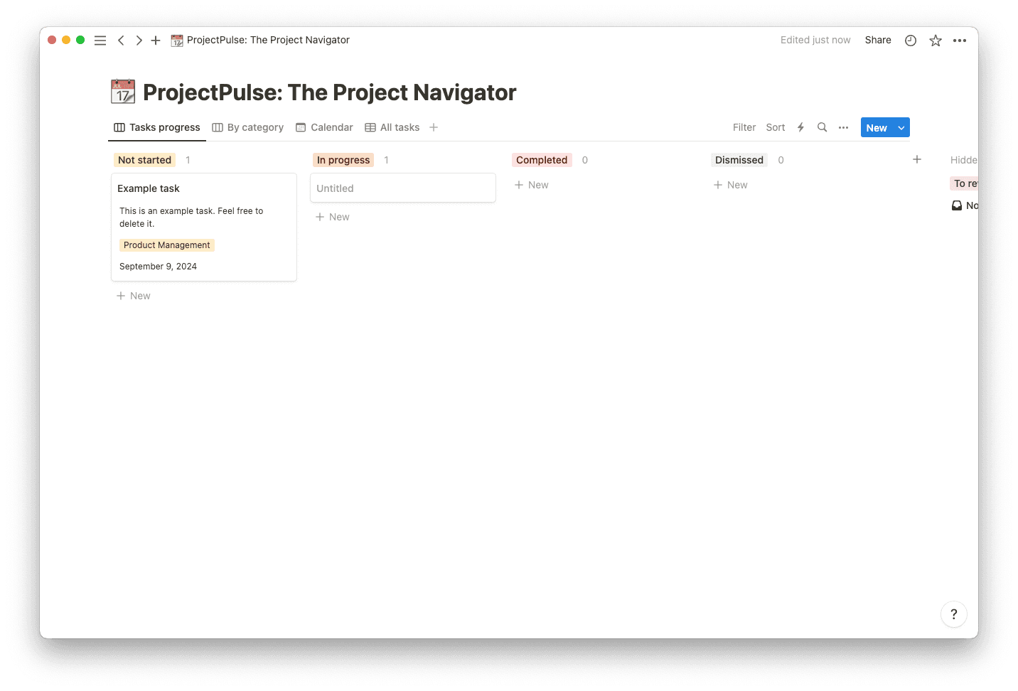 Project pulse template thumbnail