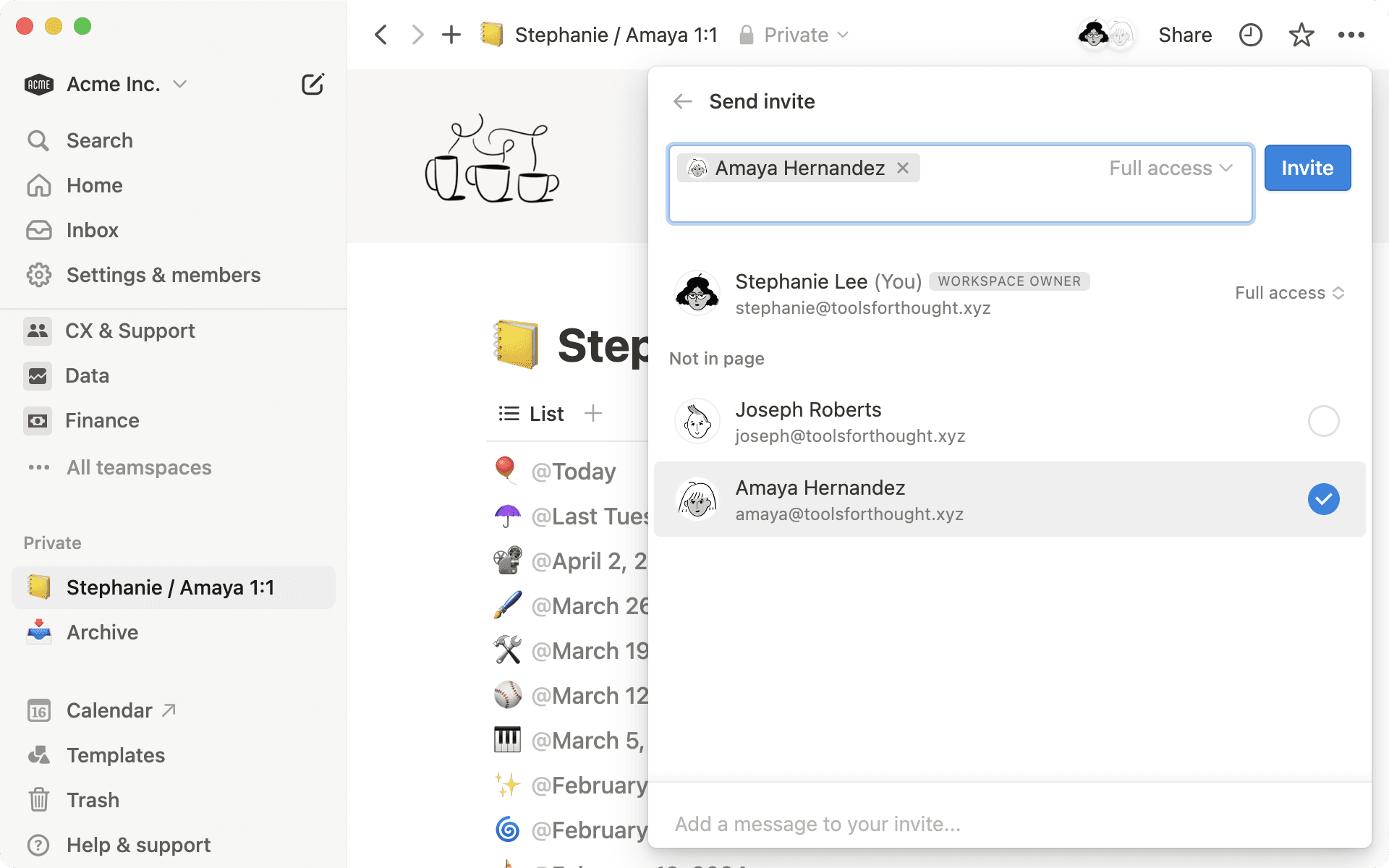 Freigabe und Berechtigungen – Für Kolleg/-innen freigeben