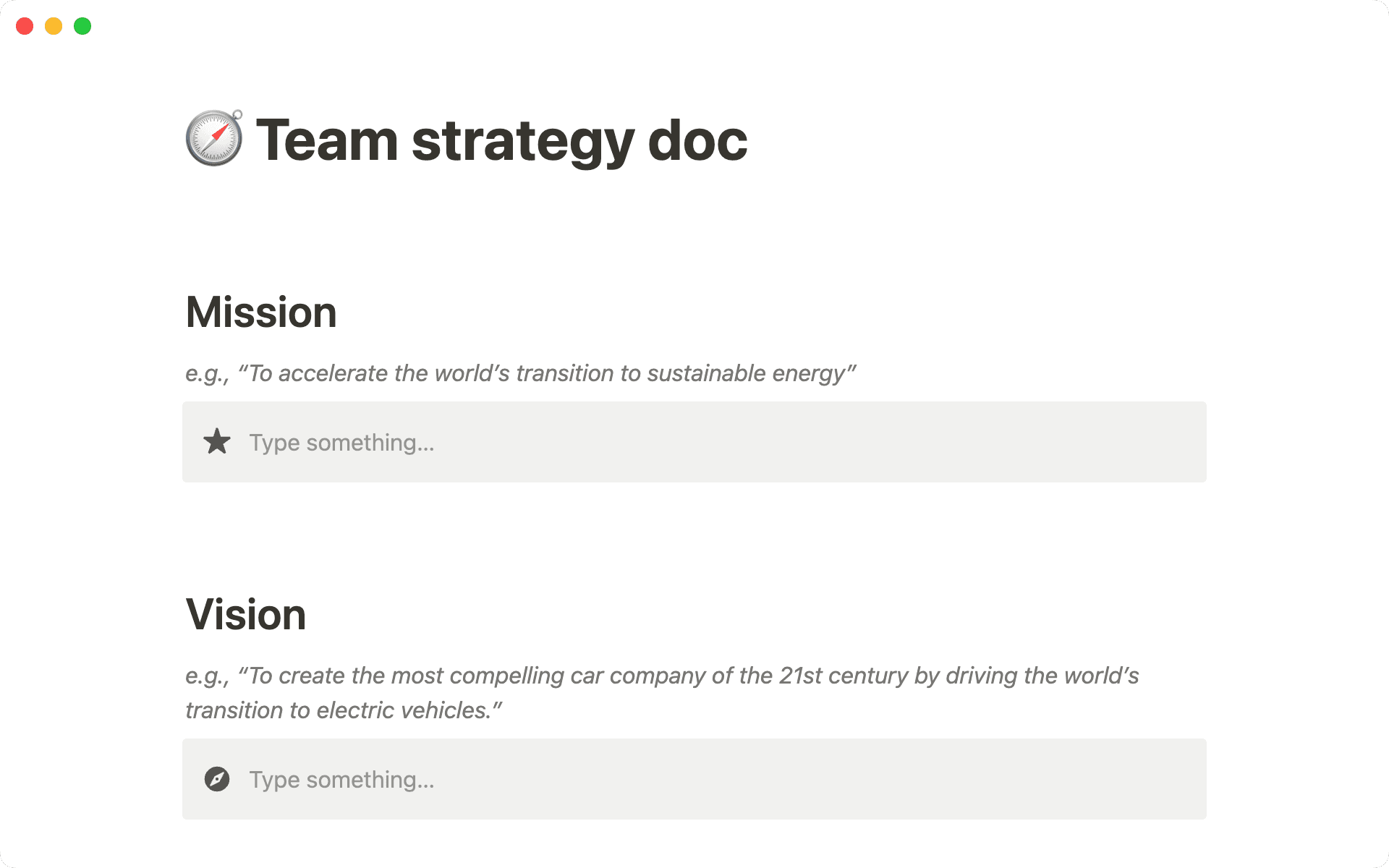 Gestalte deine Arbeit mit einer klar formulierten Teammission und -vision.